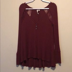 3 for 10 Tilly’s Wine Red long Sleeve